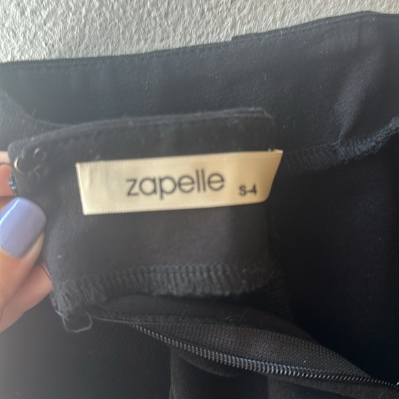 eShakti Zapelle EUC Black Midi Pencil Skirt with Silver Buttons and Pockets - Picture 7 of 9